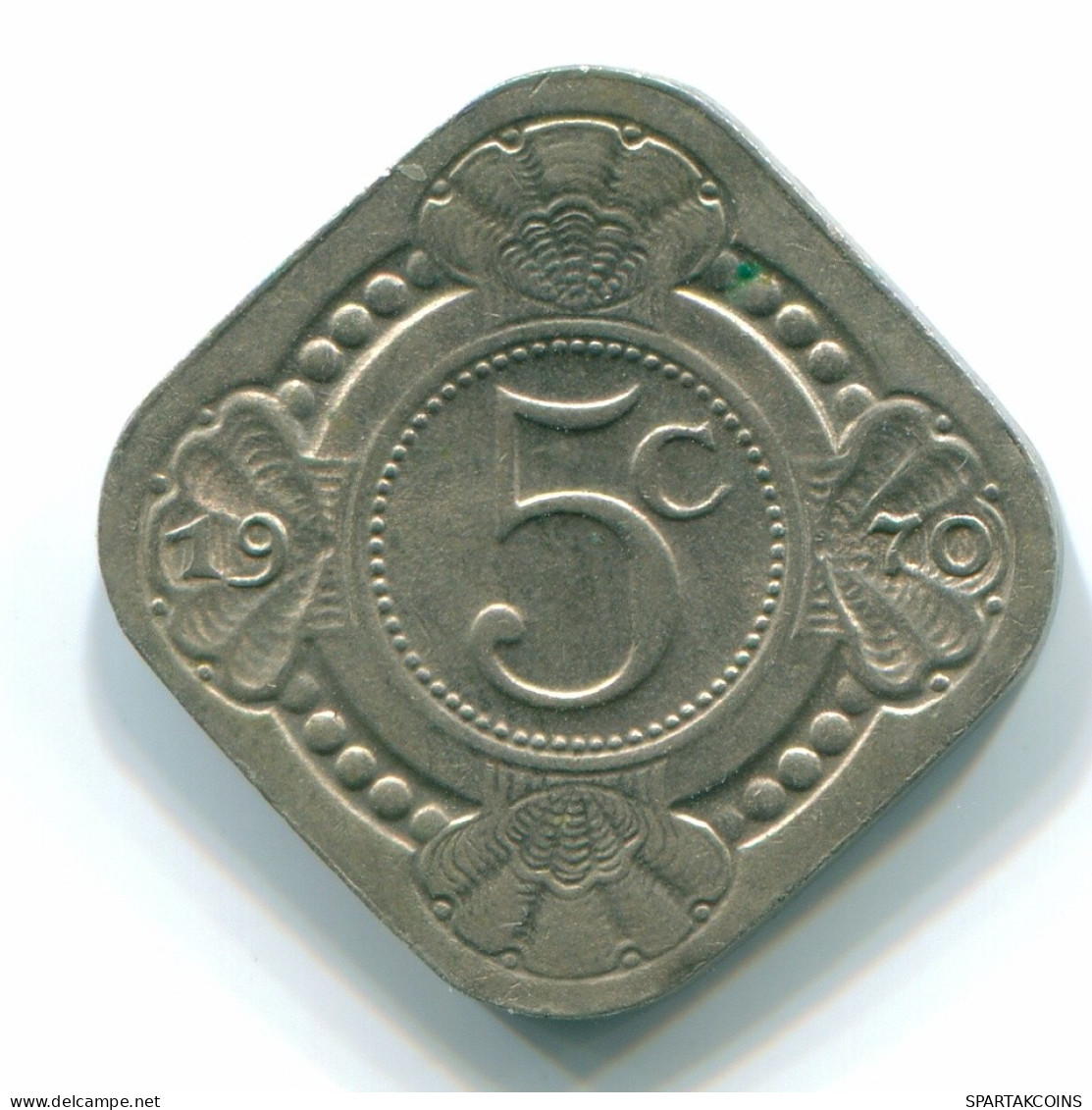 5 CENTS 1970 NIEDERLÄNDISCHE ANTILLEN Nickel Koloniale Münze #S12514.D.A - Antilles Néerlandaises