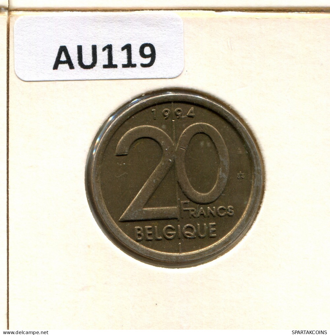20 FRANCS 1994 Französisch Text BELGIEN BELGIUM Münze #AU119.D.A - 20 Frank