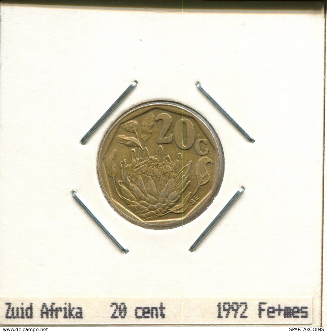 20 CENTS 1992 SOUTH AFRICA Coin #AS292.U.A - Afrique Du Sud