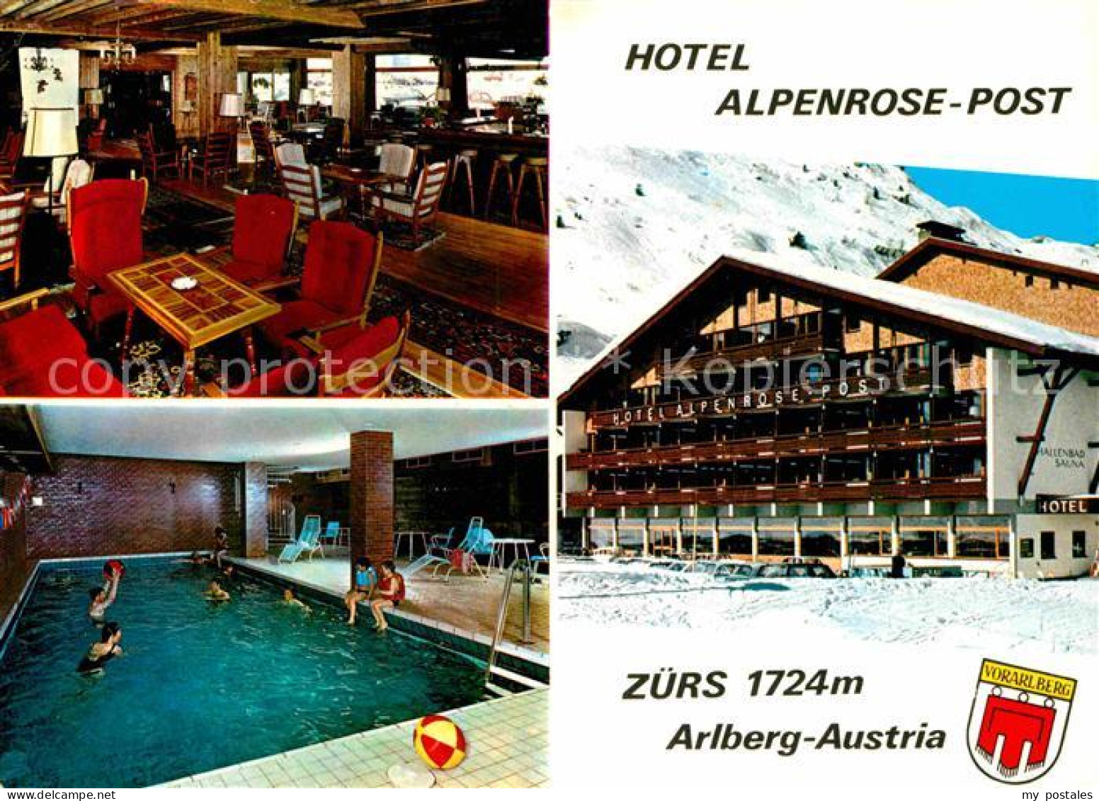 72633189 Zuers Arlberg Hotel Alpenrose Post Restaurant Hallenbad Lech - Sonstige & Ohne Zuordnung