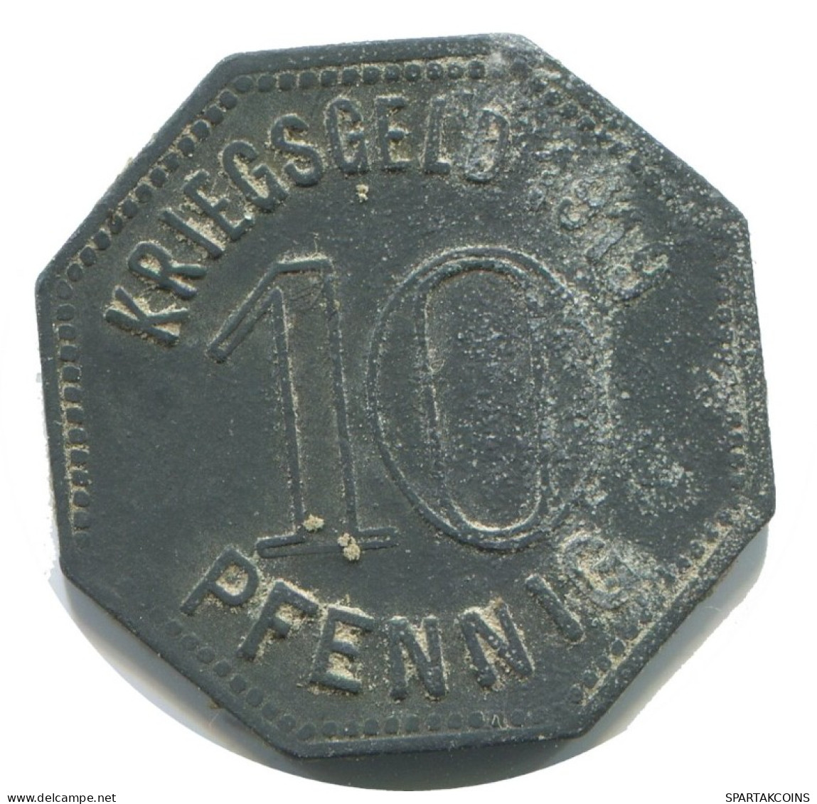10 PFENNIG 1919 STADT DINSLAKEN DEUTSCHLAND Münze GERMANY #AD617.9.D.A - 10 Rentenpfennig & 10 Reichspfennig