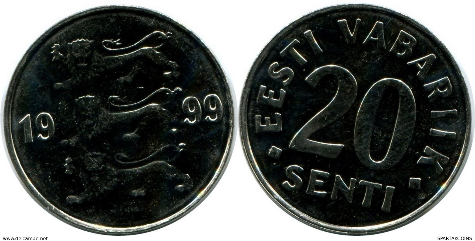 20 SENTI 1999 ESTONIA UNC Moneda #M10347.E.A - Estland