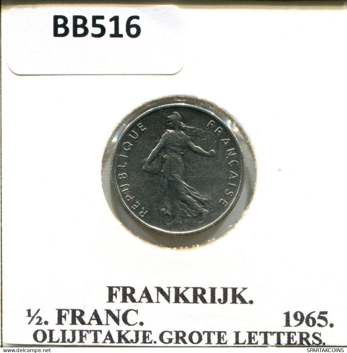 1/2 FRANC 1965 FRANCE Coin #BB516.U.A - 1/2 Franc