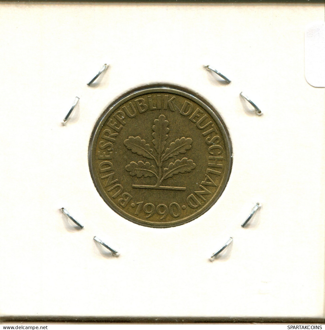 10 PFENNIG 1990 J WEST & UNIFIED GERMANY Coin #DB475.U.A - 10 Pfennig