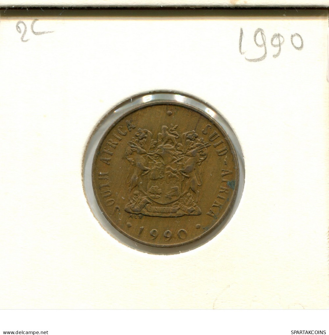 2 CENTS 1990 SÜDAFRIKA SOUTH AFRICA Münze #AT100.D.A - South Africa