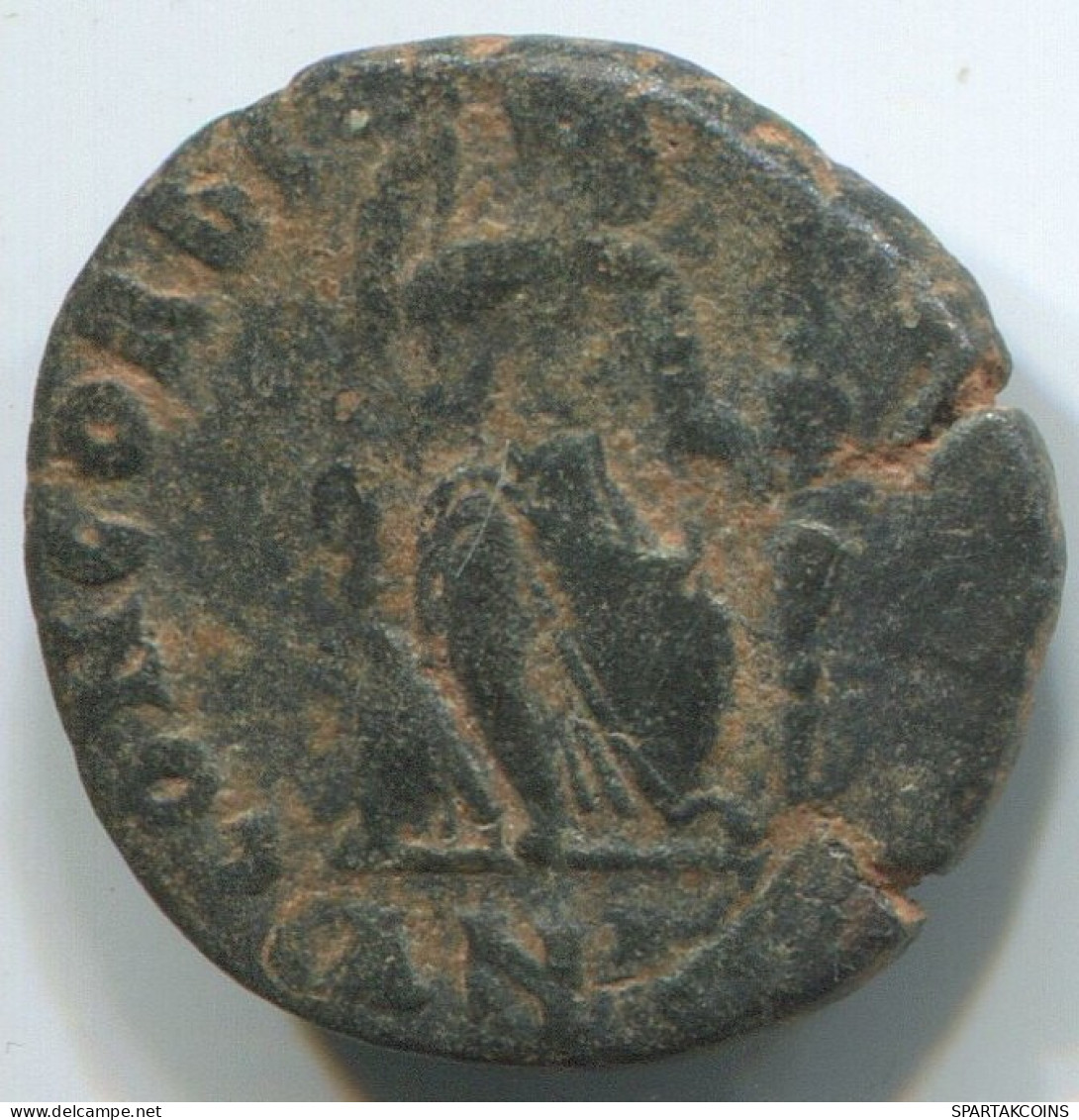 LATE ROMAN EMPIRE Coin Ancient Authentic Roman Coin 1.3g/14mm #ANT2444.14.U.A - The End Of Empire (363 AD To 476 AD)