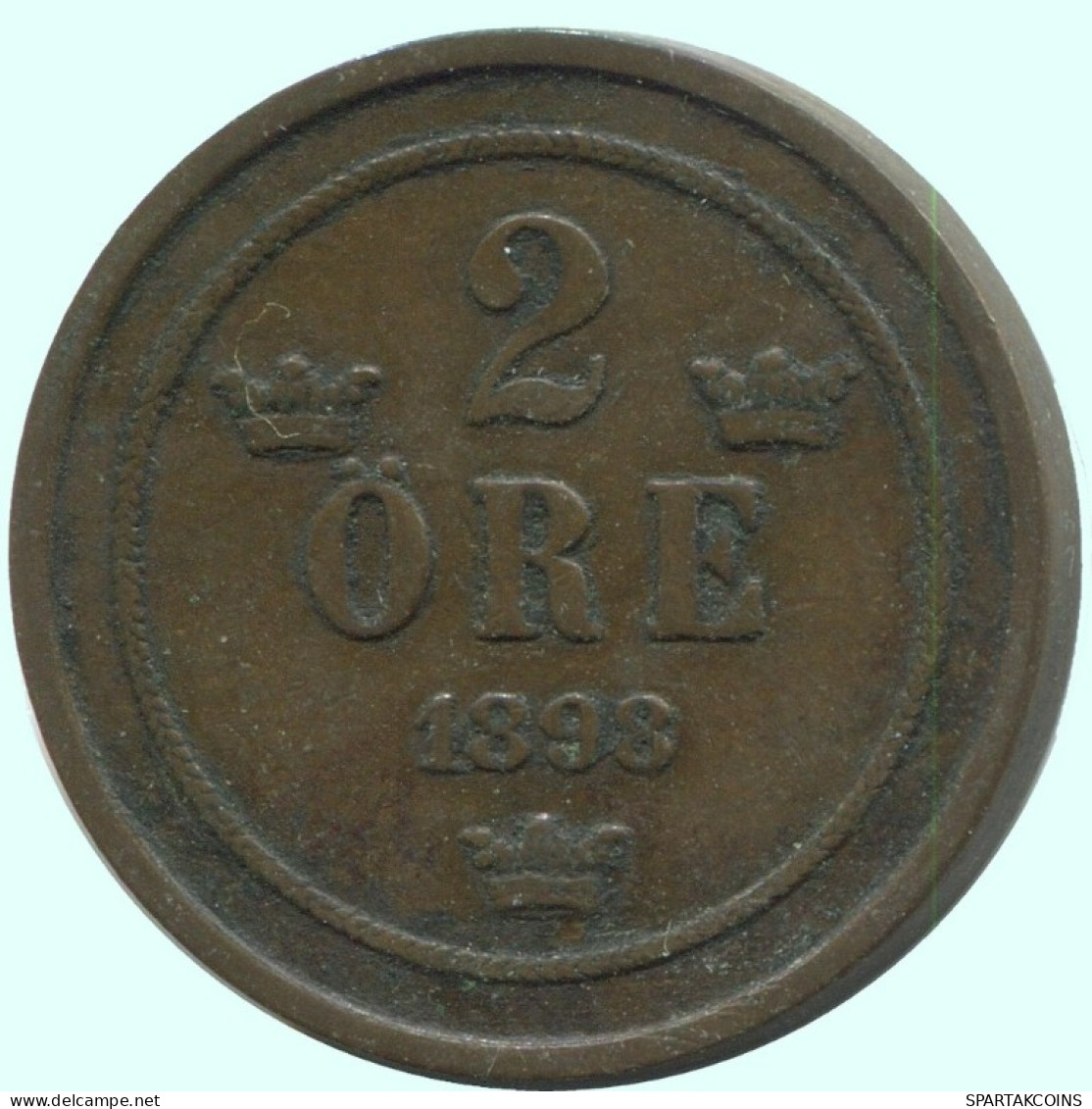2 ORE 1898 SUECIA SWEDEN Moneda #AC894.2.E.A - Suède