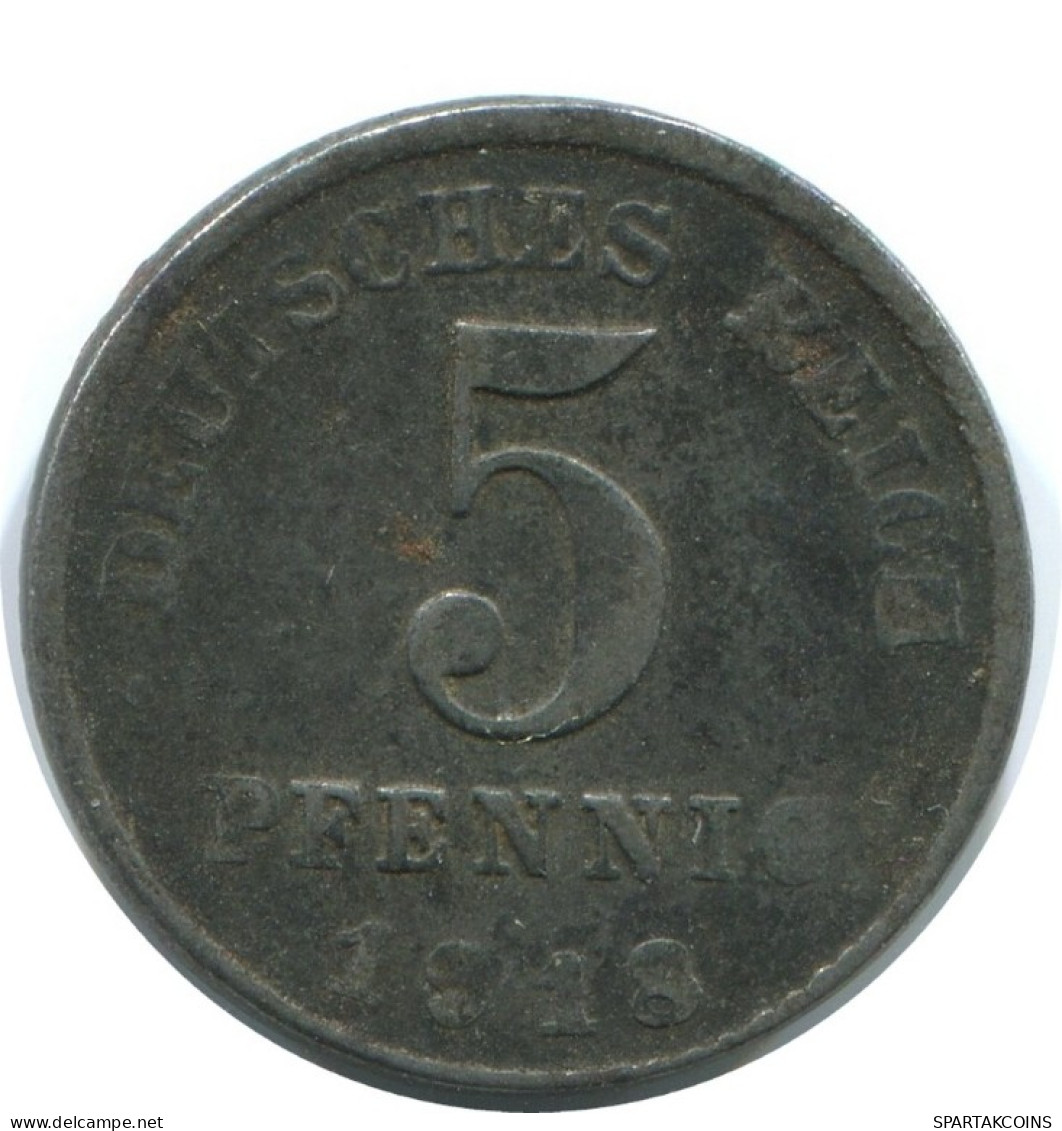 5 PFENNIG 1918 D ALEMANIA Moneda GERMANY #AE306.E.A - 5 Renten- & 5 Reichspfennig