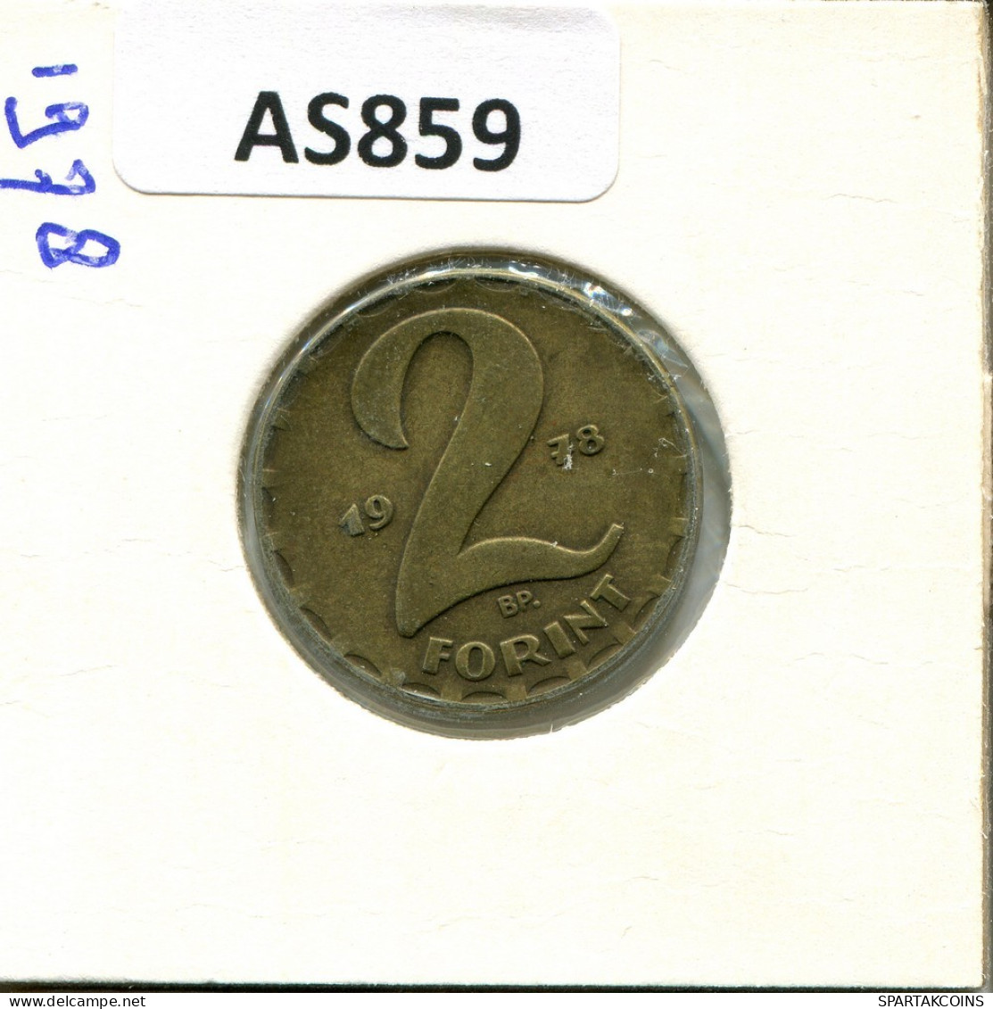 2 FORINT 1978 HUNGRÍA HUNGARY Moneda #AS859.E.A - Hongrie