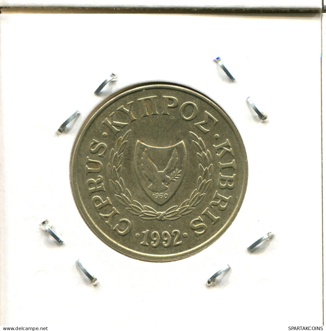 20 CENTS 1992 CYPRUS Coin #AW318.U.A - Cipro