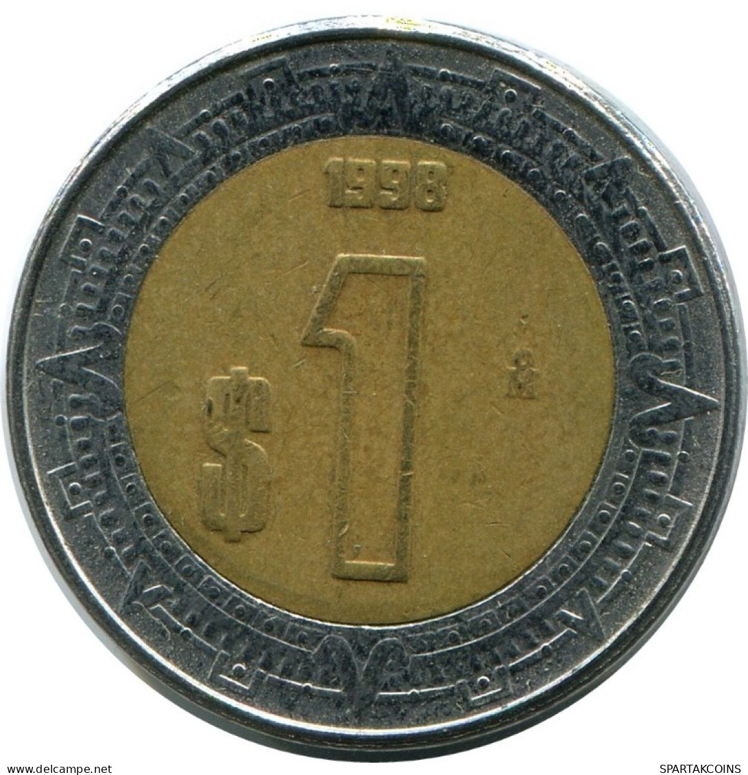 1 PESO 1998 MEXICO Moneda #AH508.5.E.A - Mexico