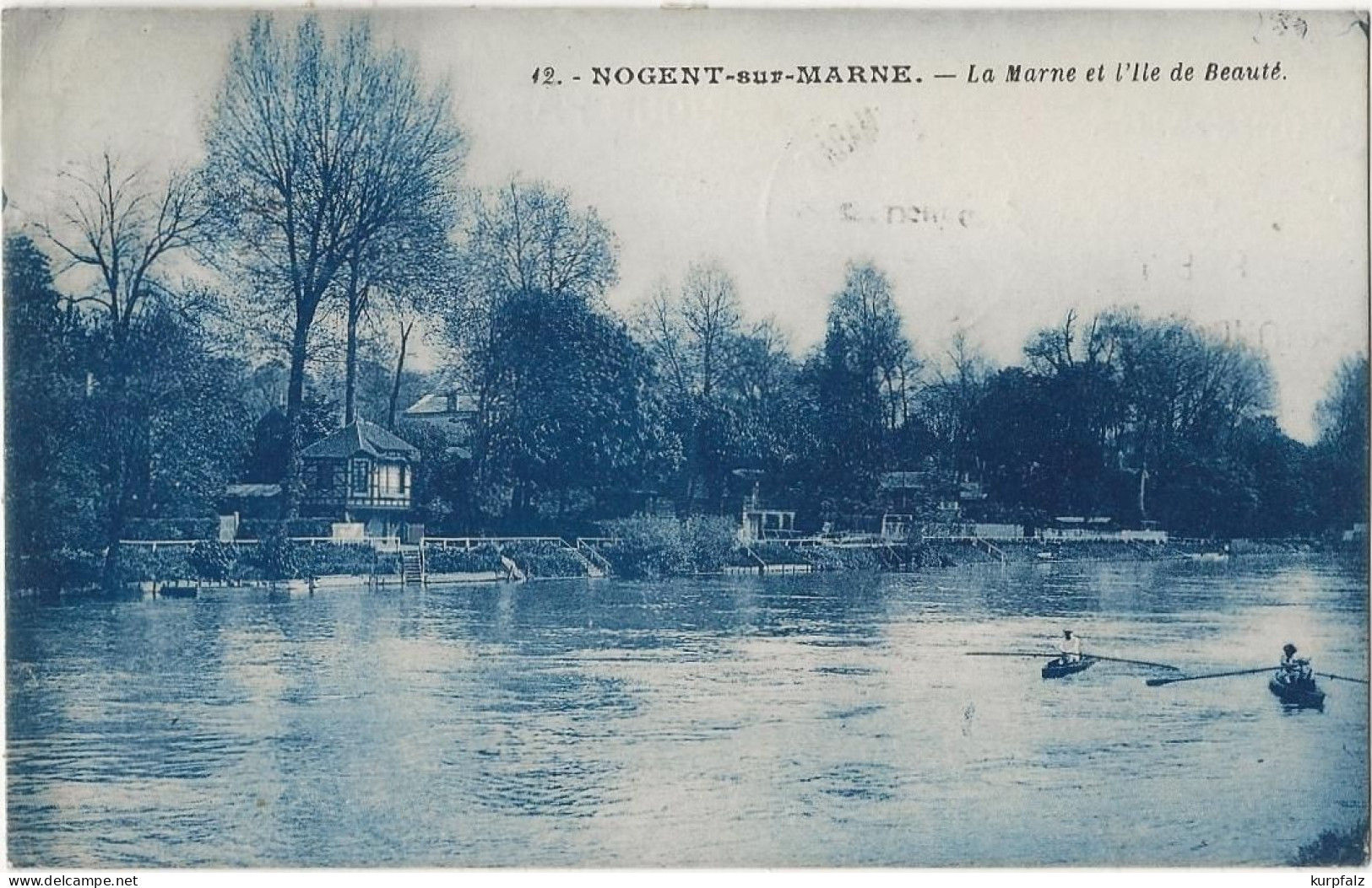 CPA Nogent-sur-Marne - La Marne Et LÌle De Beauté, Rameur, Curculé 1930 - Nogent Sur Marne