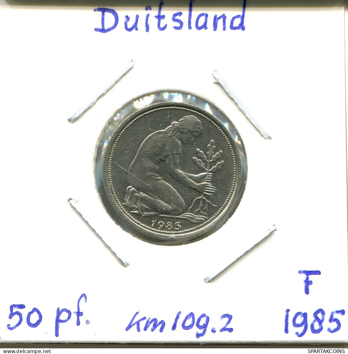 50 PFENNIG 1985 F BRD ALEMANIA Moneda GERMANY #DB616.E.A - 50 Pfennig