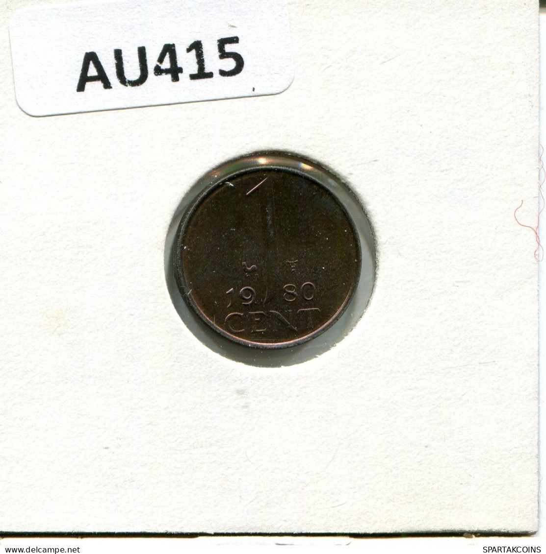 1 CENT 1980 NETHERLANDS Coin #AU415.U.A - 1948-1980 : Juliana