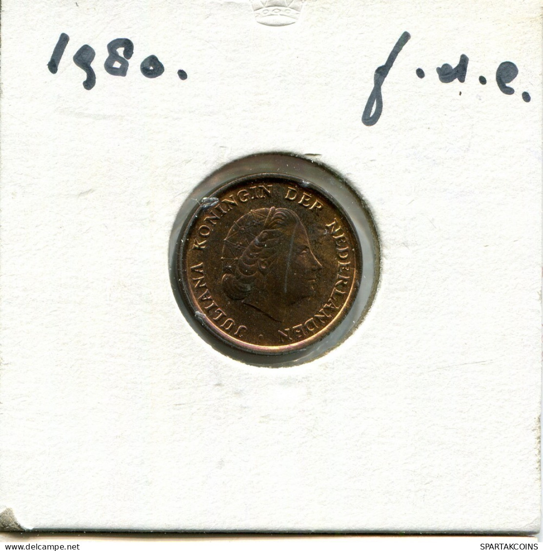 1 CENT 1980 NETHERLANDS Coin #AU415.U.A - 1948-1980 : Juliana