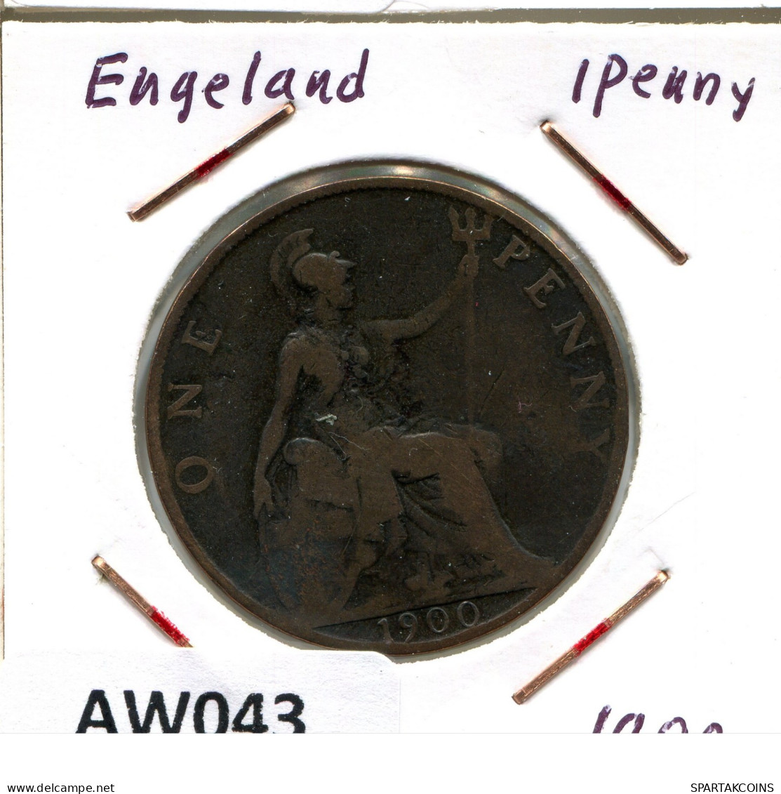 PENNY 1900 UK GBAN BRETAÑA GREAT BRITAIN Moneda #AW043.E.A - D. 1 Penny