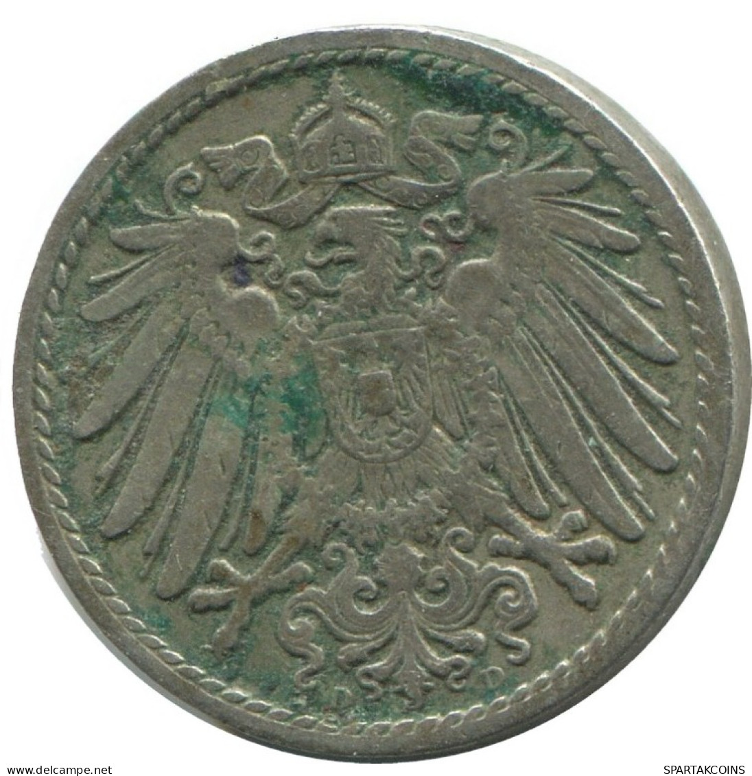 5 PFENNIG 1908 D ALLEMAGNE Pièce GERMANY #AD534.9.F.A - 5 Pfennig