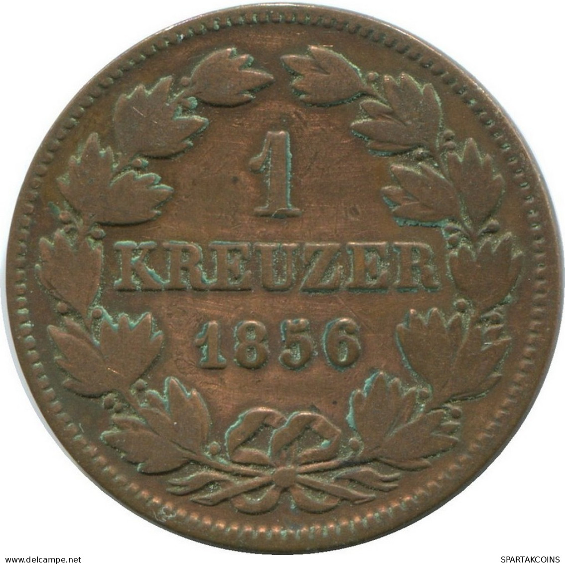 BADEN 1 Kreuzer 1856 German States #DE10540.12.E.A - Sonstige & Ohne Zuordnung
