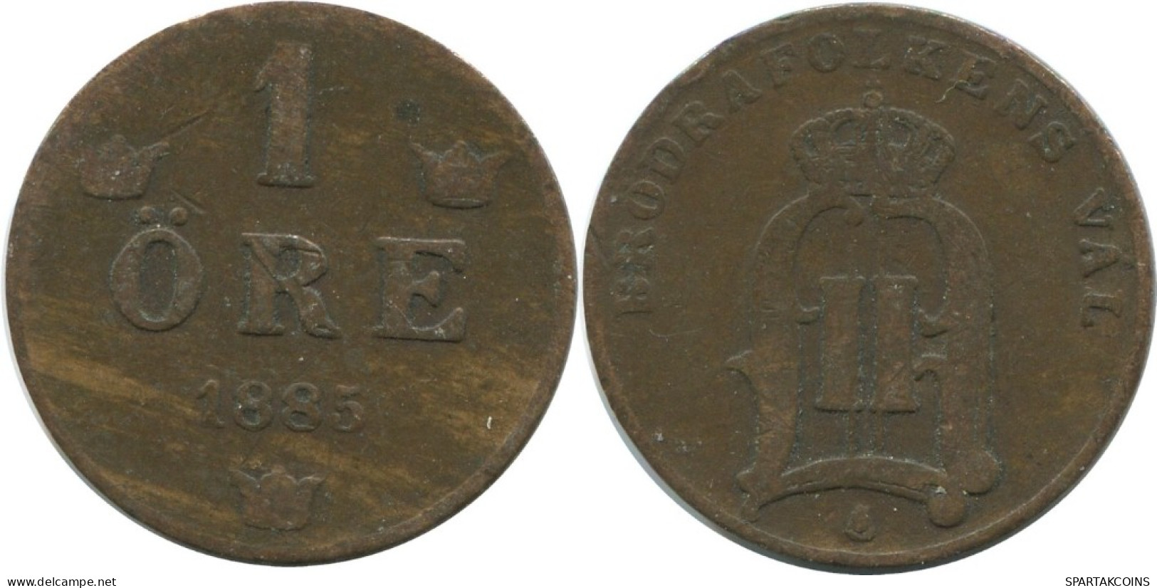 1 ORE 1885 SUECIA SWEDEN Moneda #AD419.2.E.A - Sweden