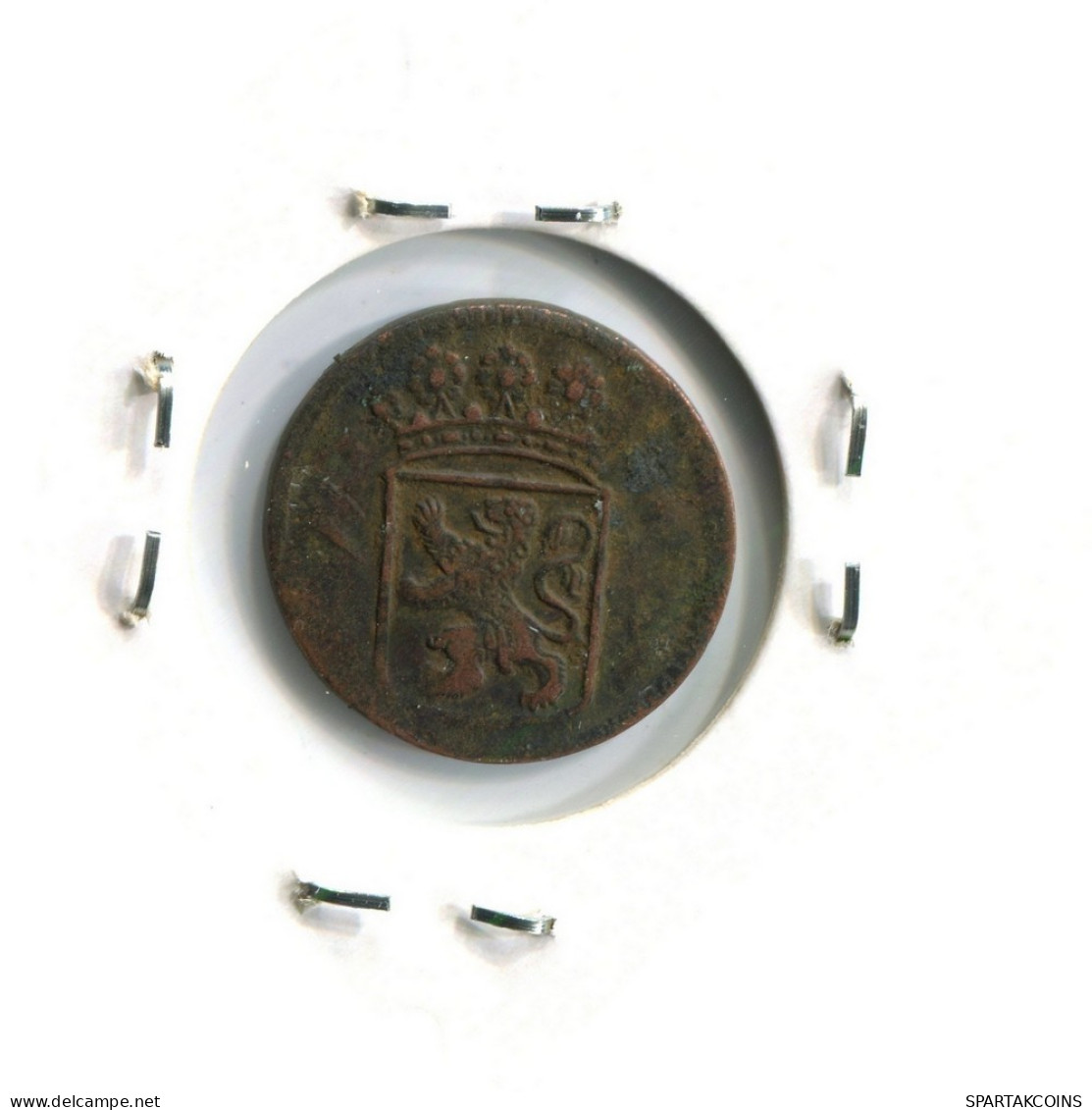 1744 HOLLAND VOC DUIT NETHERLANDS INDIES NEW YORK COLONIAL PENNY #VOC2496.7.U.A - Indes Neerlandesas