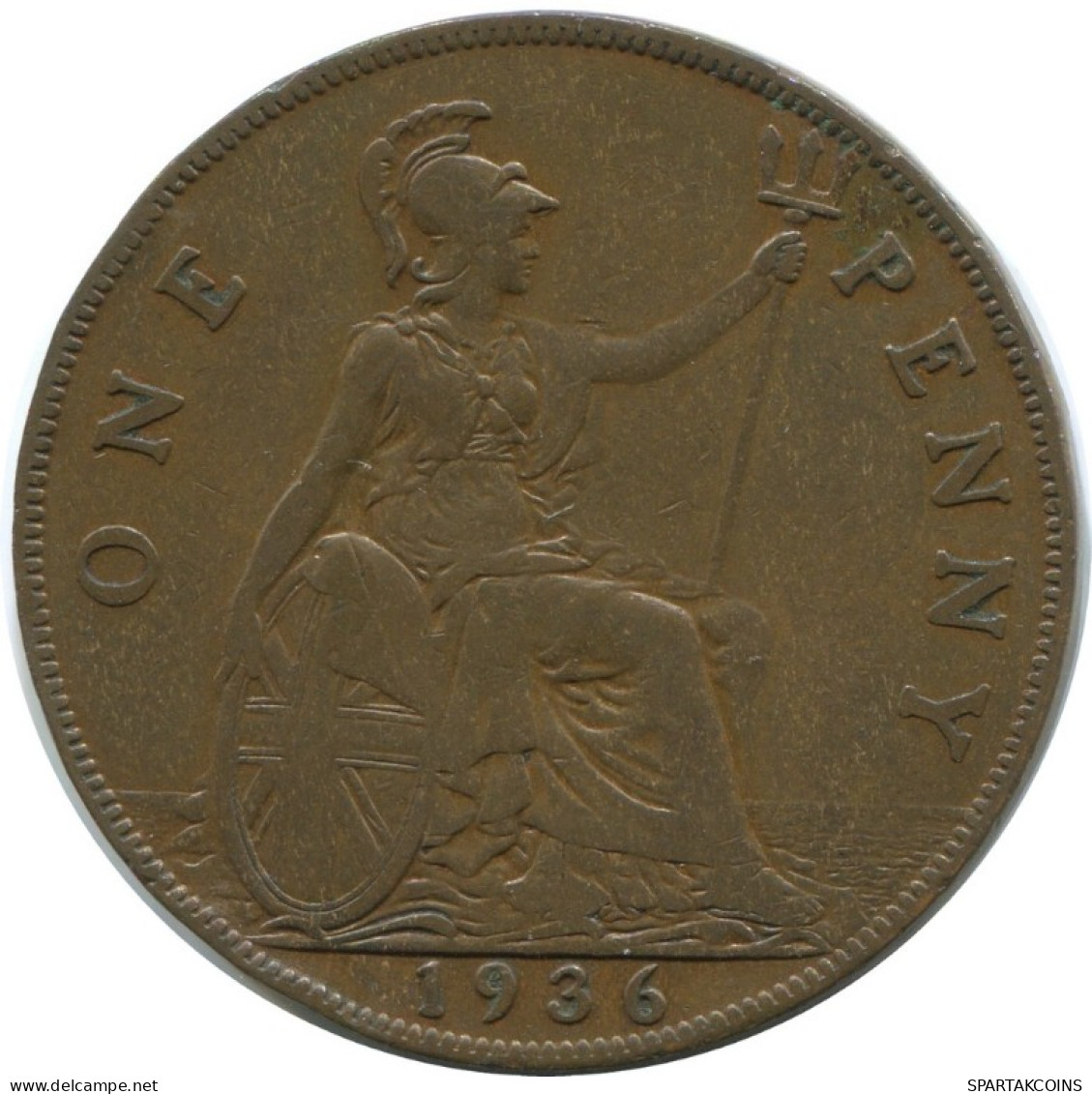 PENNY 1936 UK GBAN BRETAÑA GREAT BRITAIN Moneda #AG887.1.E.A - D. 1 Penny