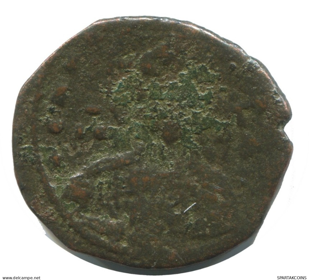 JESUS CHRIST ANONYMOUS CROSS FOLLIS Antiguo BYZANTINE Moneda 6.3g/26mm #AB323.9.E.A - Bizantinas