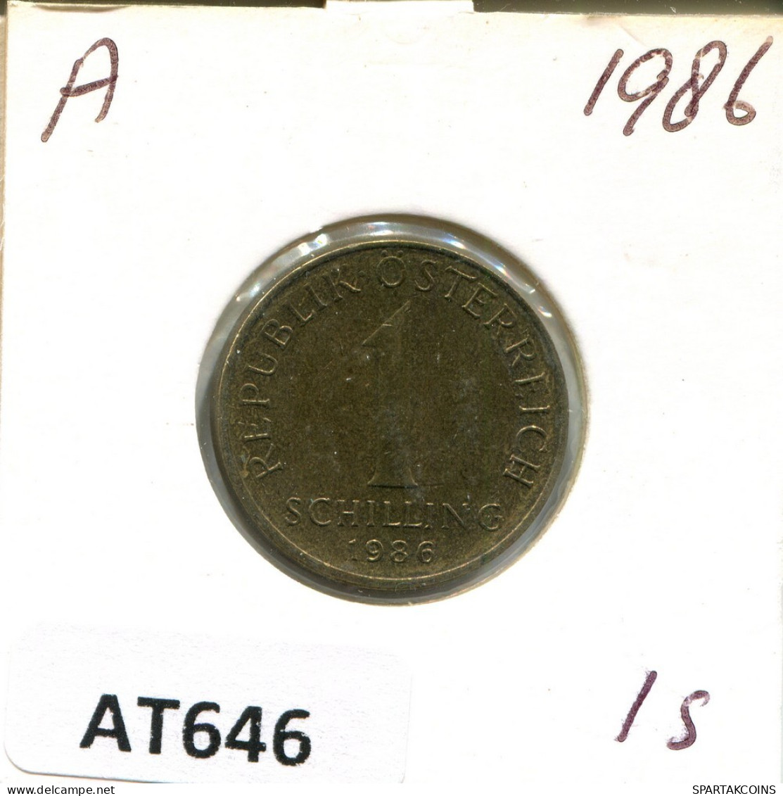1 SCHILLING 1986 AUSTRIA Coin #AT646.U.A - Austria