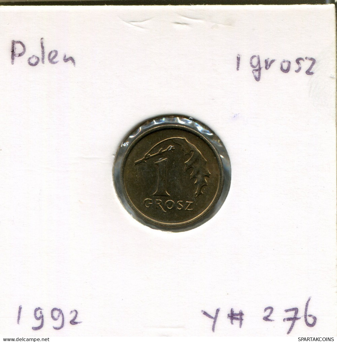 1 GROSZ 1992 POLONIA POLAND Moneda #AR774.E.A - Polen