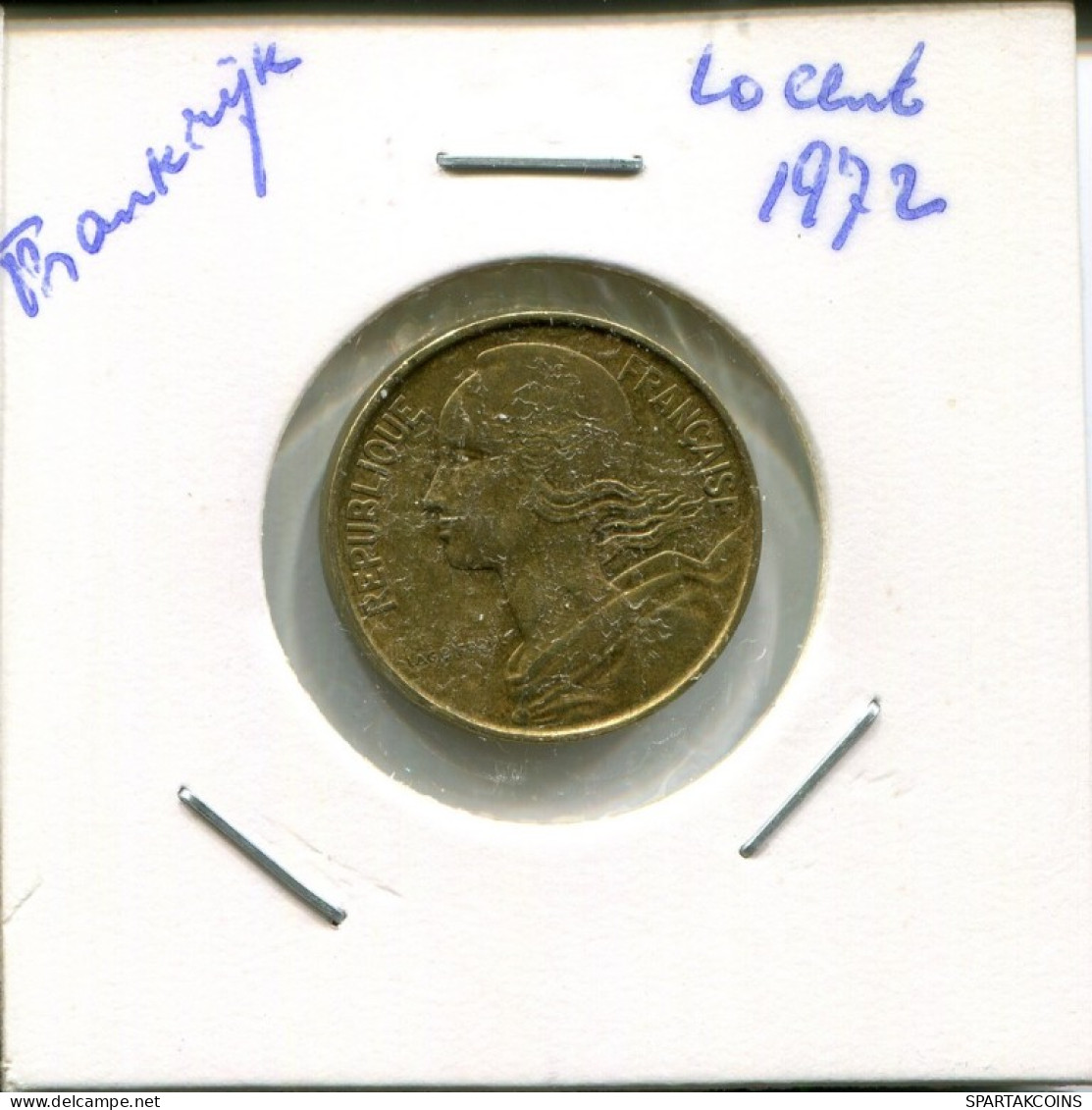 10 CENTIMES 1972 FRANKREICH FRANCE Französisch Münze #AN840.D.A - 10 Centimes