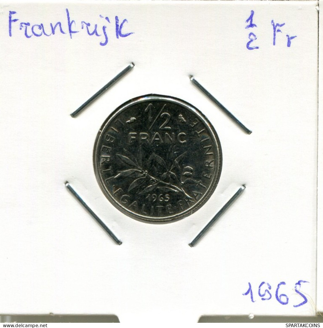 1/2 FRANC 1965 FRANCIA FRANCE Moneda #AM911.E.A - 1/2 Franc