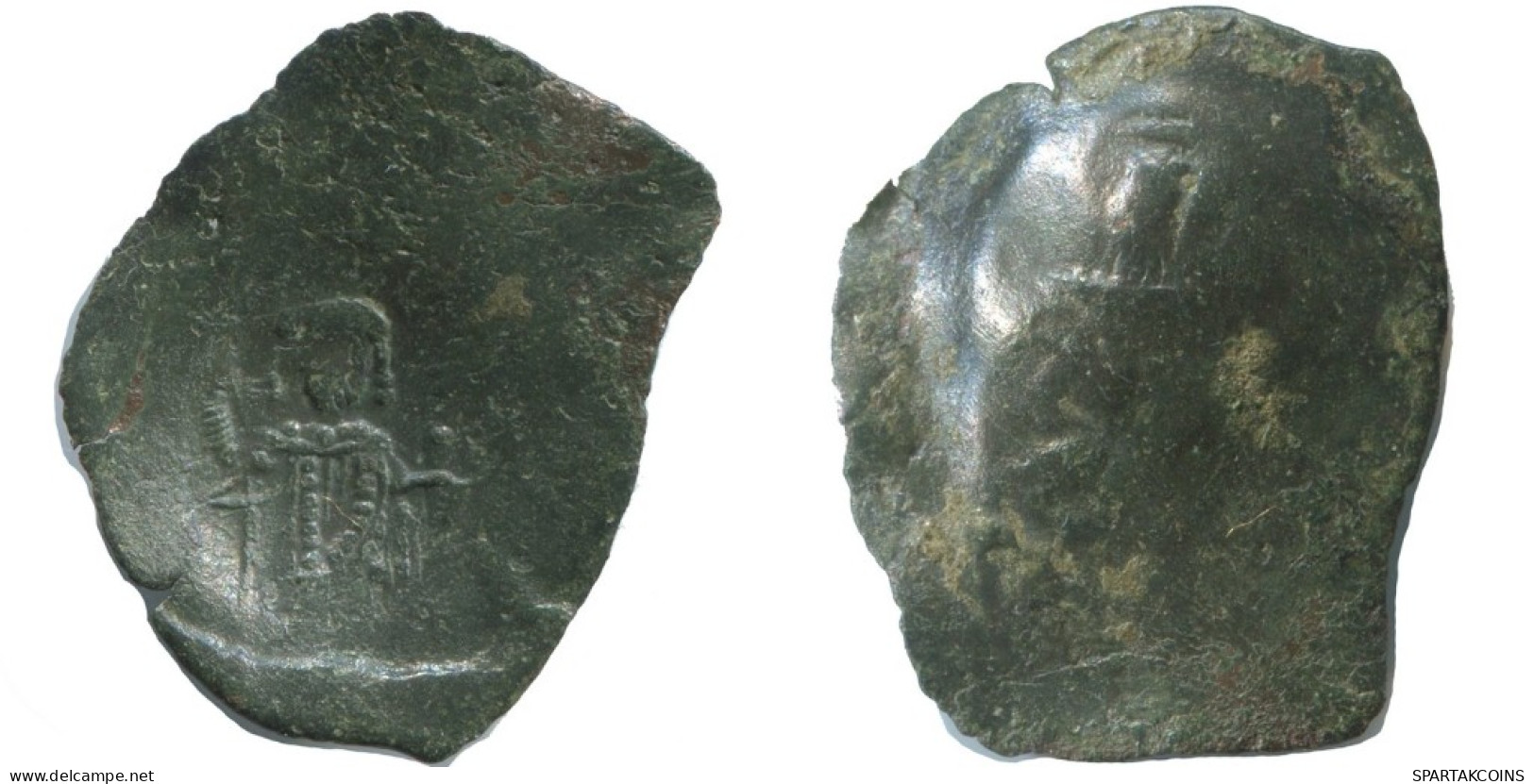 Authentic Original Ancient BYZANTINE EMPIRE Trachy Coin 1.1g/22mm #AG661.4.U.A - Byzantinische Münzen