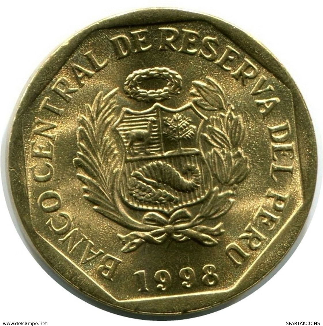 5 CENTIMOS 1998 PÉROU PERU UNC Pièce #M10054.F.A - Pérou