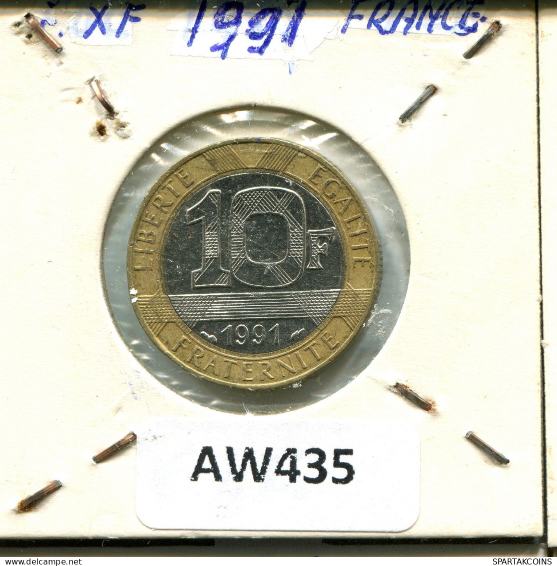 10 FRANCS 1991 FRANCE Coin BIMETALLIC #AW435.U.A - 10 Francs