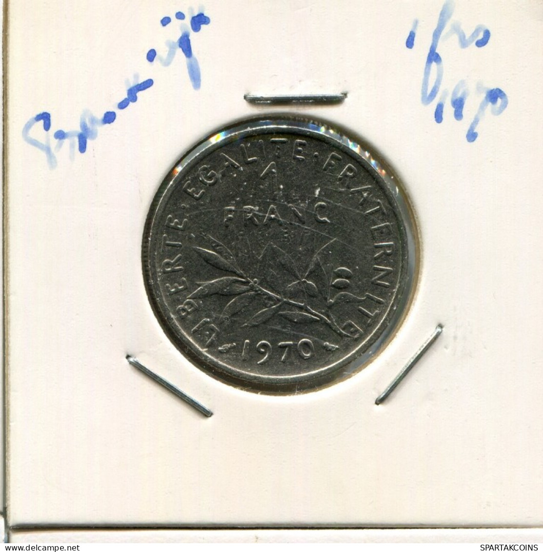 1 FRANC 1970 FRANKREICH FRANCE Französisch Münze #AN963.D.A - 1 Franc