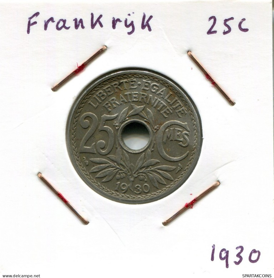 25 CENTIMES 1930 FRANCIA FRANCE Moneda #AM889.E.A - 25 Centimes