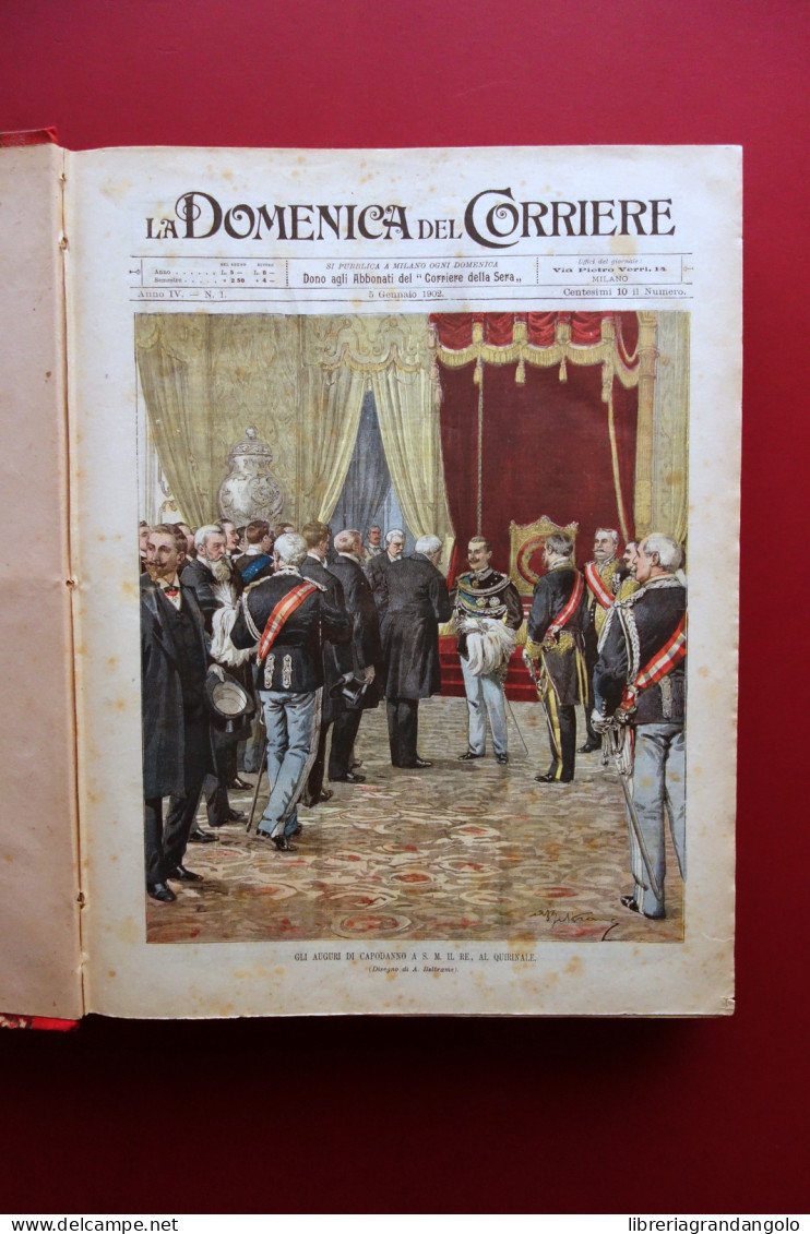 La Domenica Del Corriere Anno 4 52 Numeri 1902 Anno Completo - Non Classés
