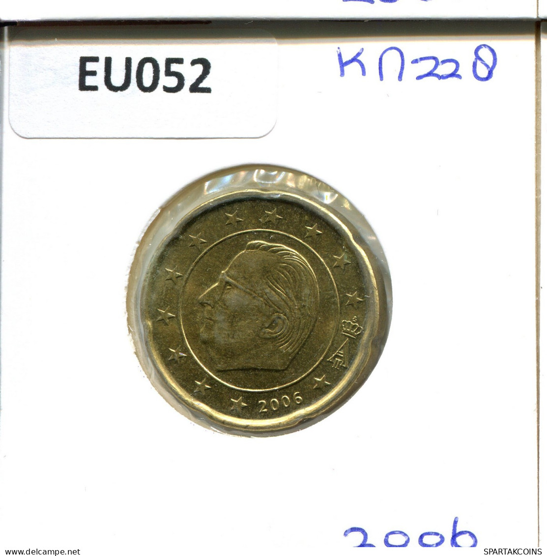20 EURO CENTS 2006 BELGIUM Coin #EU052.U.A - Belgien