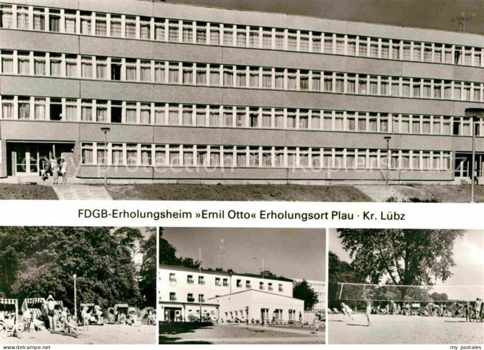 72633073 Plau See FDGB Erholungsheim Emil Otto Strand Beachvolleyball Plau Am Se - Plau