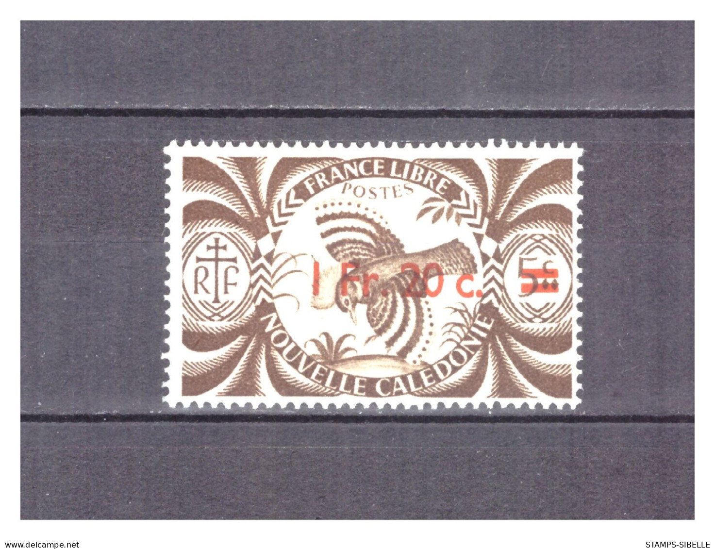 NOUVELLE  CALEDONIE . N ° 252  .  1 F 20    SUR    5 C  .  NEUF  ** . SUPERBE . - Unused Stamps