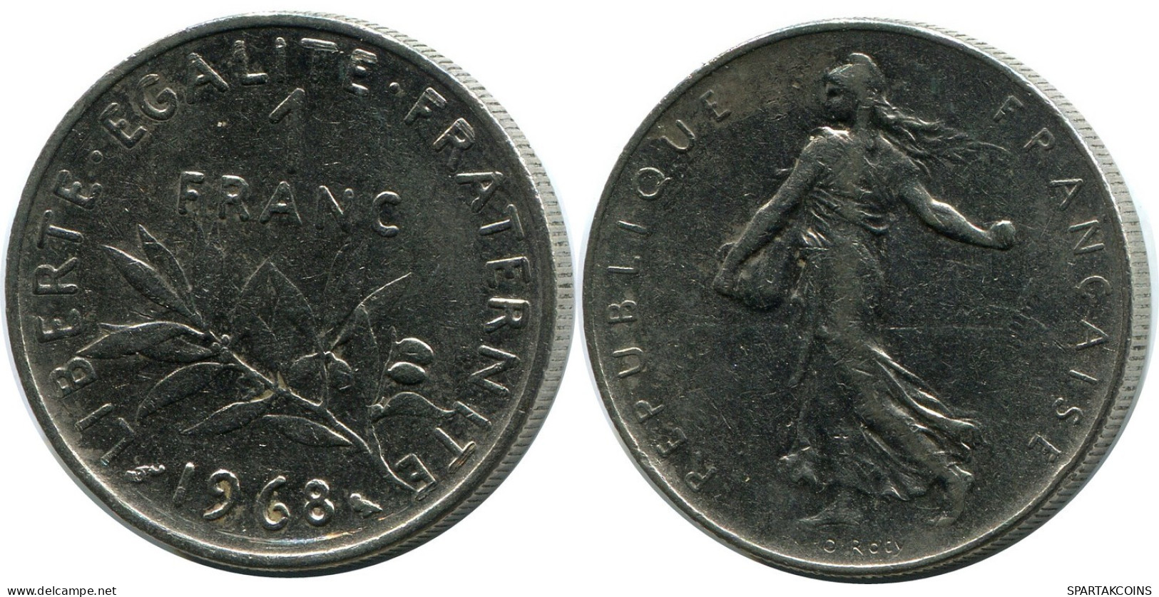 1 FRANC 1968 FRANCIA FRANCE Moneda #AZ419.E.A - 1 Franc
