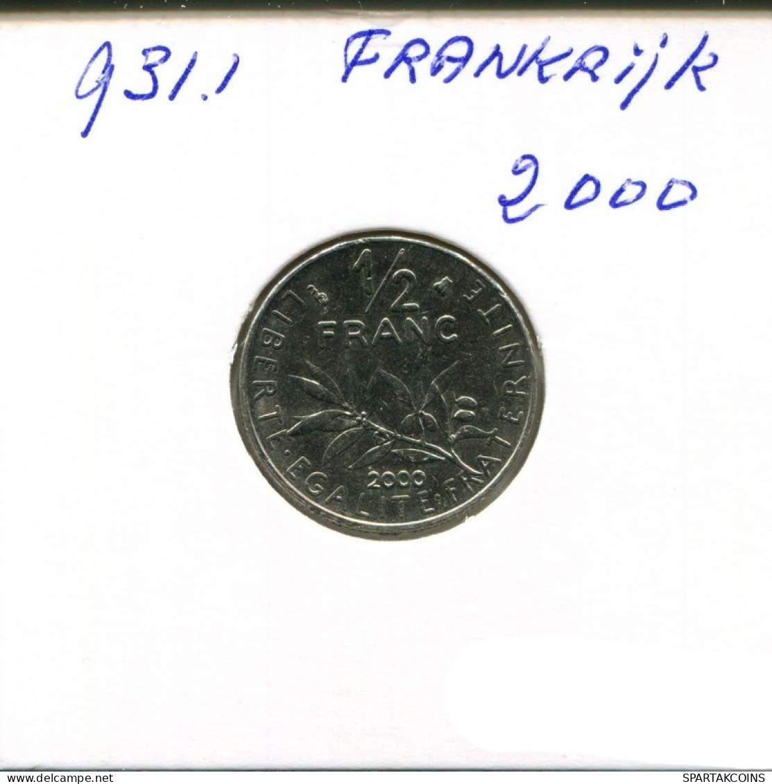 1/2 FRANC 2000 FRANCE Coin French Coin #AN259.U.A - 1/2 Franc