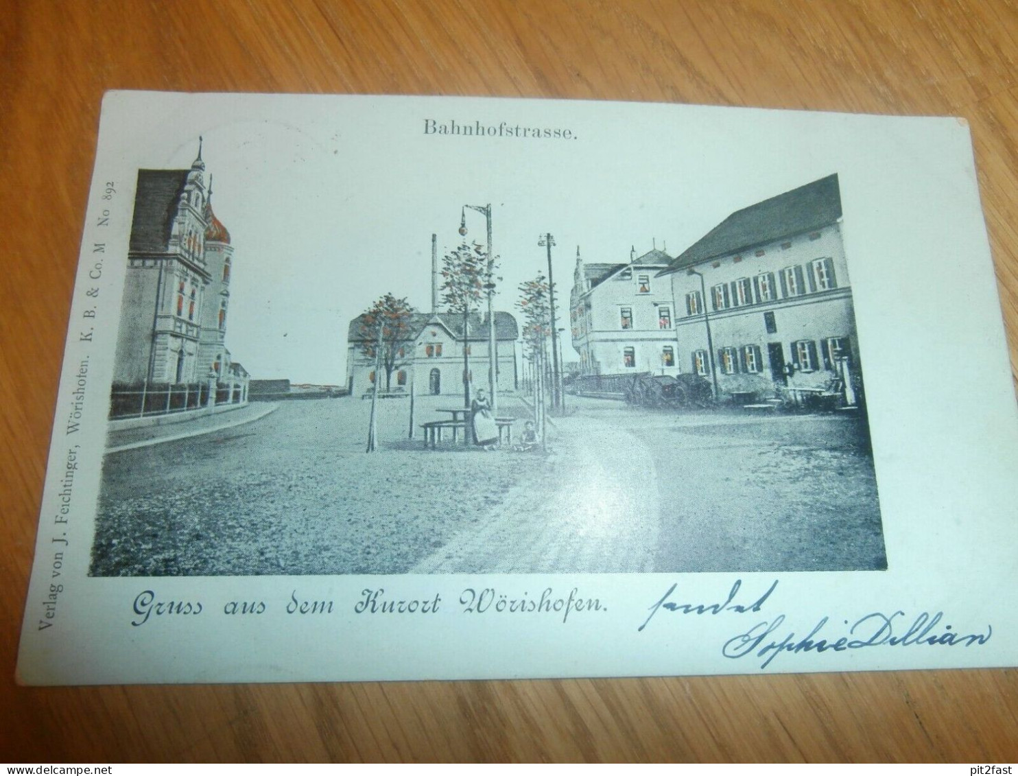 AK Wörishofen , 1899 , Bahnhofstrasse , Ansichtskarte !!! - Bad Woerishofen