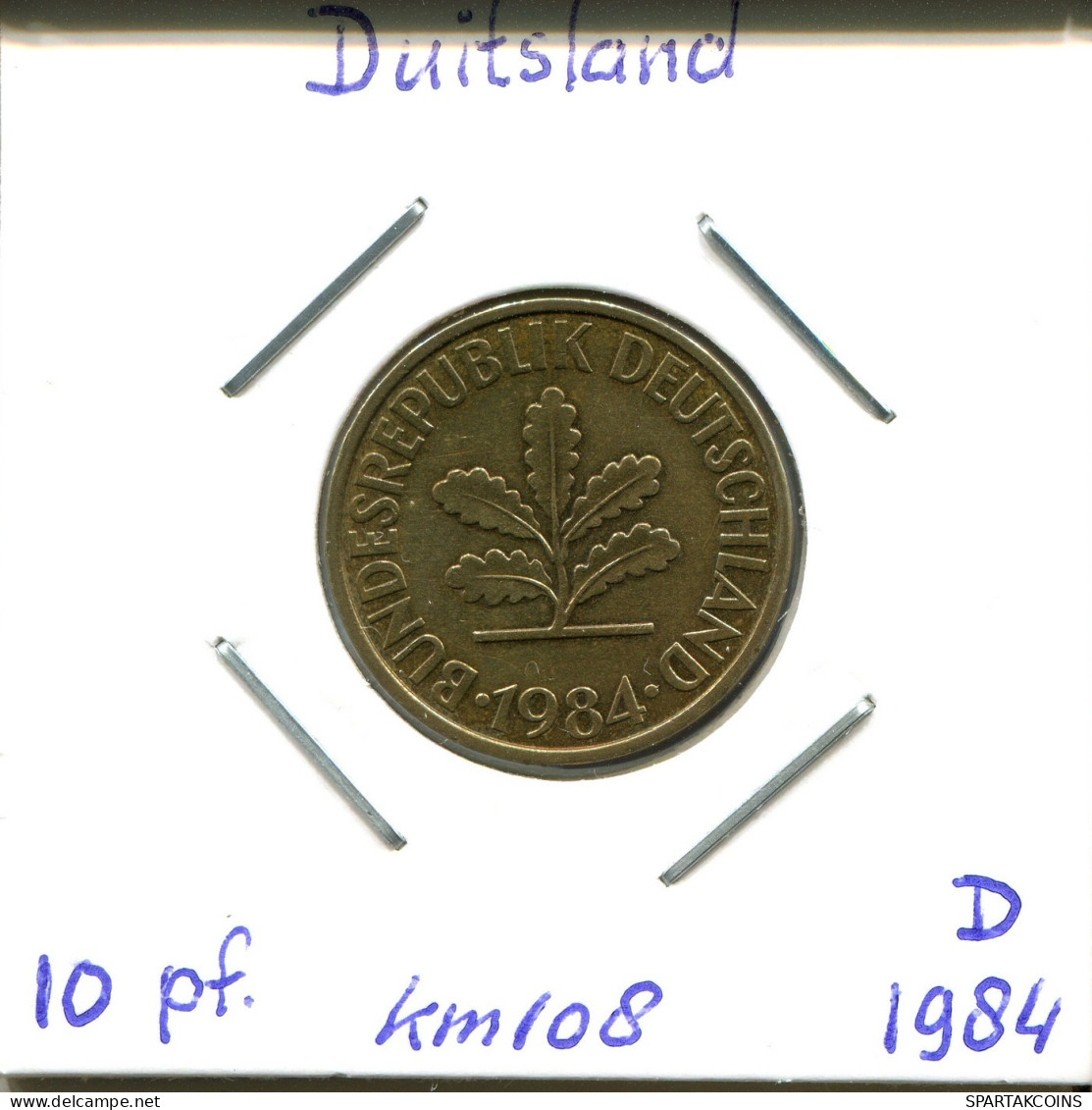 10 PFENNIG 1984 D BRD ALEMANIA Moneda GERMANY #DB447.E.A - 10 Pfennig