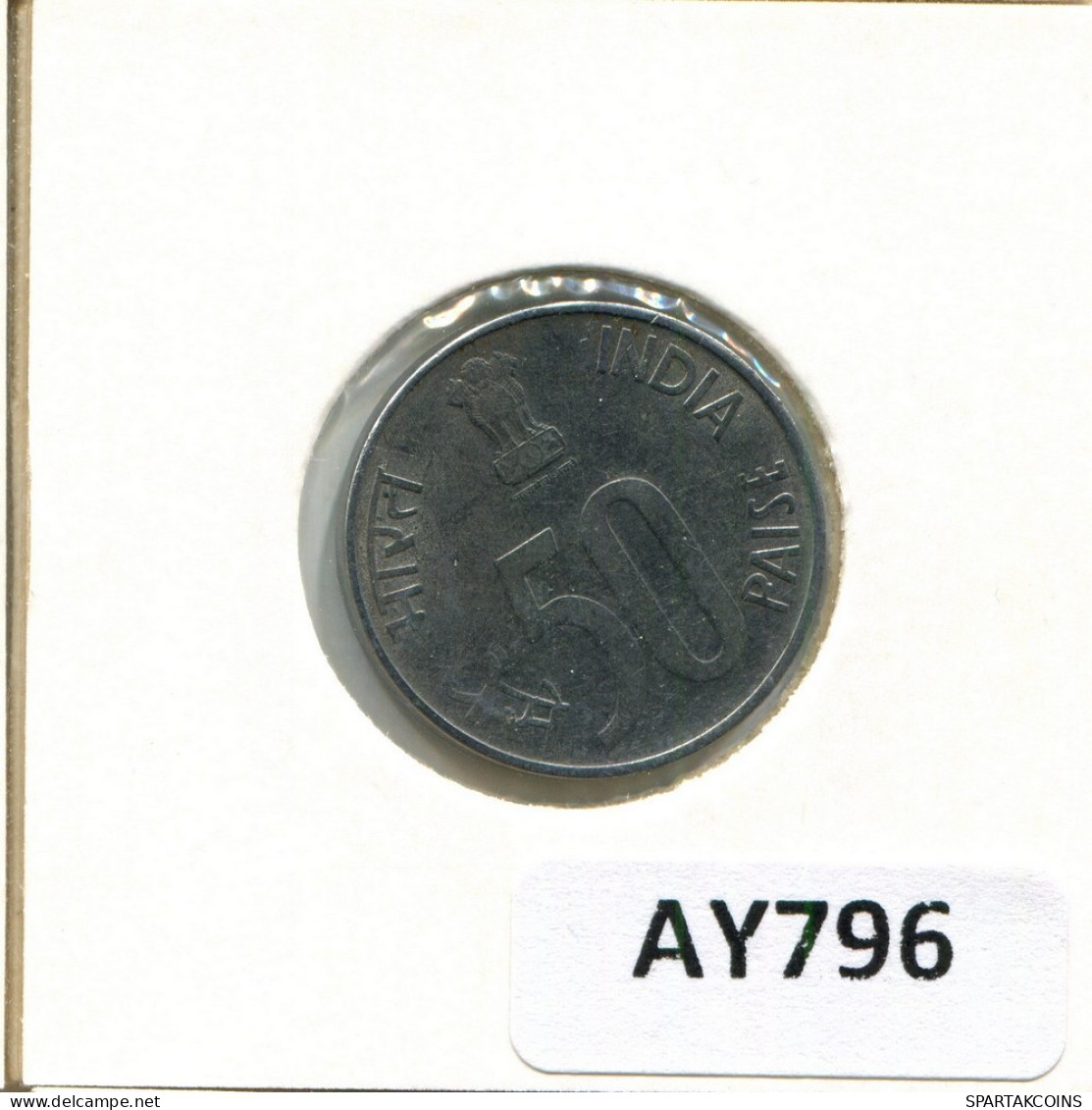 50 PAISE 2001 INDIEN INDIA Münze #AY796.D.A - Indien