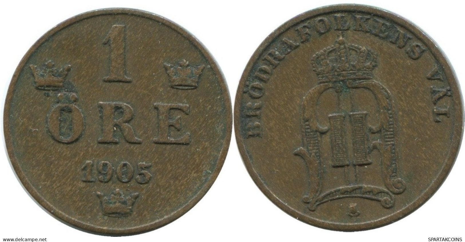 1 ORE 1905 SUECIA SWEDEN Moneda #AD210.2.E.A - Suède