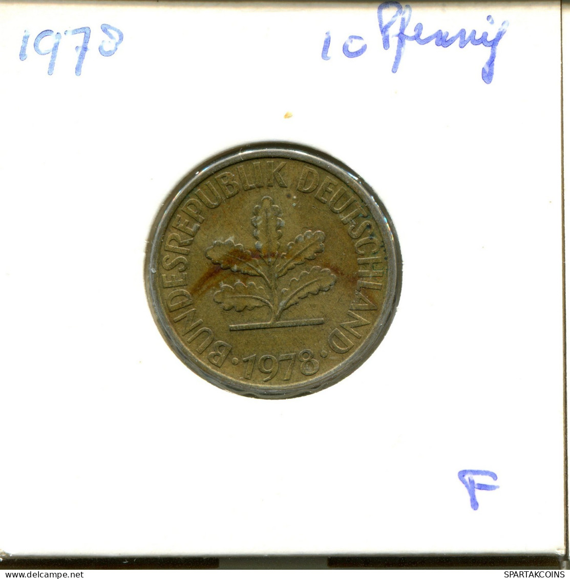 10 PFENNIG 1978 F WEST & UNIFIED GERMANY Coin #DA920.U.A - 10 Pfennig