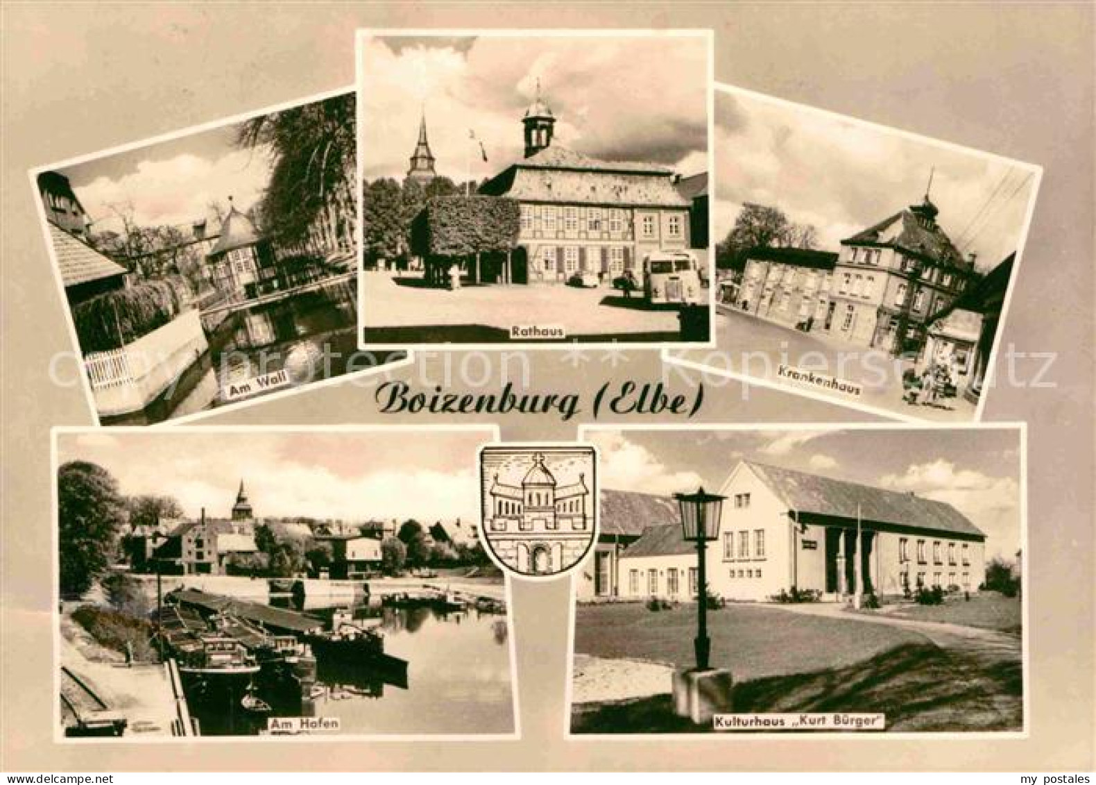 72633049 Boizenburg Am Wall Rathaus Krankenhaus Kulturhaus Kurt Buerger Hafen Bo - Boizenburg