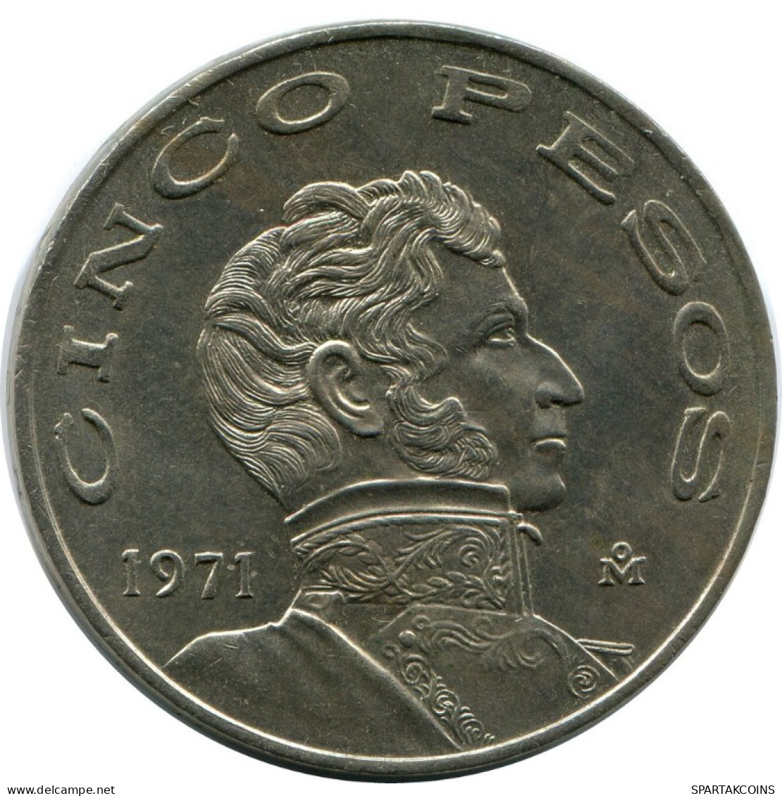 5 PESOS 1971 MEXICO Moneda #AH564.5.E.A - Mexico
