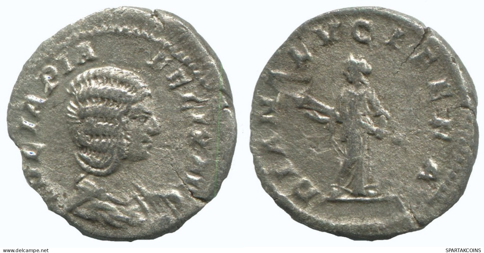 JULIA DOMNA SILVER DENARIUS RÖMISCHEN KAISERZEIT Münze 2.4g/19mm #AA268.45.D.A - The Severans (193 AD To 235 AD)