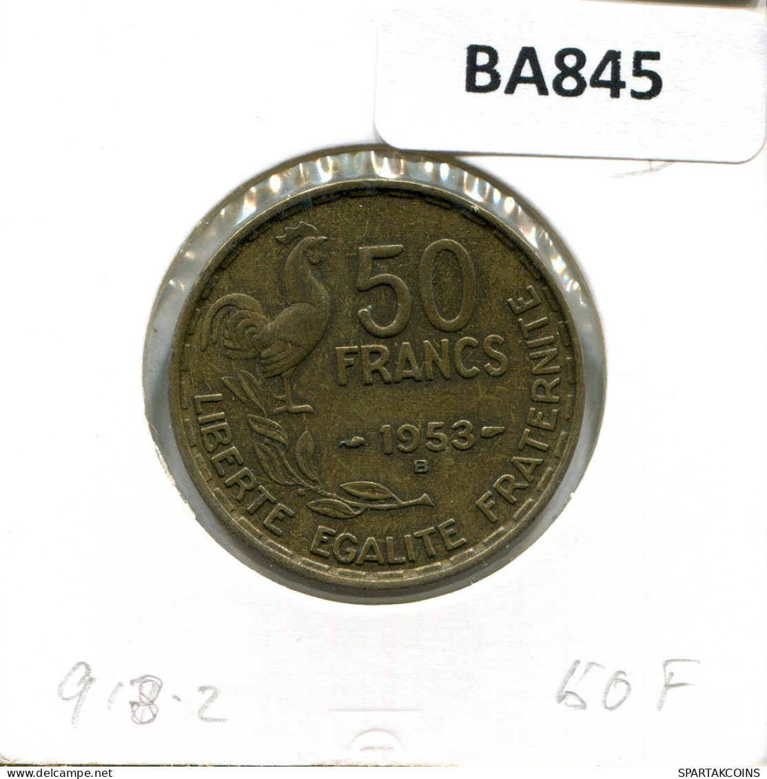 50 FRANCS 1953 B FRANCE French Coin #BA845.U.A - 50 Francs